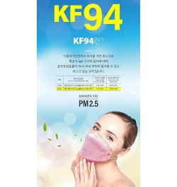 [30 Pack]Kf94 Masks [Individually Packaged] Unisex, 4-Layer Mask, Tri-Folding Style for Adult and Older (30Pcs, Pink) White 1...