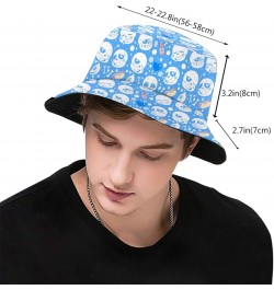 Sans Cartoon Undertale Anime Bucket Hat Packable Fisherman Hats Outdoor Summer Beach Caps for Men Women Travel Hiking Black $...