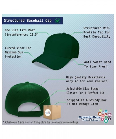 Baseball Cap Marketing Manager Marketer Acrylic Advertising Dad Hats for Men and Women Forest Green Personalized Text Here $1...