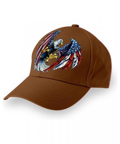 Eagle Printed Cap - White Head Eagle Cap- Eagle 2024 for Man - Woman - Children - Eagle Hat H0031 $14.31 Newsboy Caps