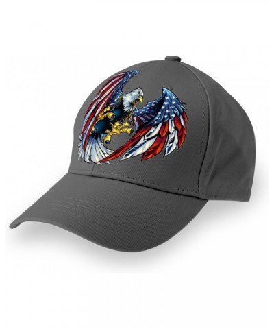 Eagle Printed Cap - White Head Eagle Cap- Eagle 2024 for Man - Woman - Children - Eagle Hat H0031 $14.31 Newsboy Caps