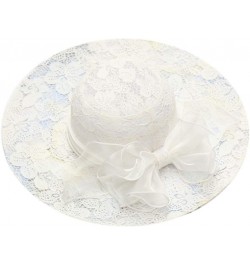 Women's Church Fascinator Bridal Tea Party Wedding Hat Frat Boy Costume H-white $7.68 Sun Hats