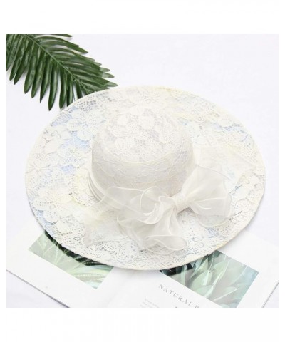 Women's Church Fascinator Bridal Tea Party Wedding Hat Frat Boy Costume H-white $7.68 Sun Hats