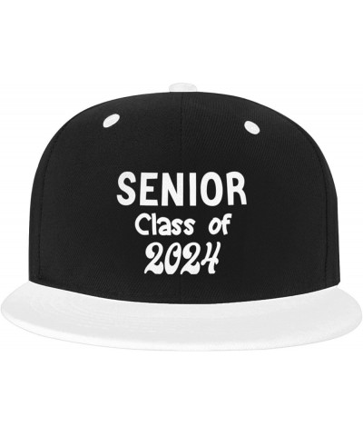 Senior Class of 2024 Senior 2024 Baseball Cap Women Cowboy Hat Trucker Hat Men Dad Hat Snapback Hat White White $10.98 Baseba...