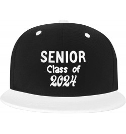 Senior Class of 2024 Senior 2024 Baseball Cap Women Cowboy Hat Trucker Hat Men Dad Hat Snapback Hat White White $10.98 Baseba...