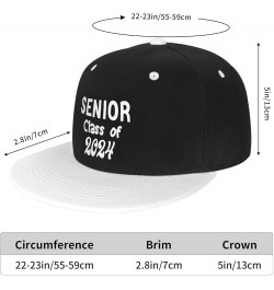 Senior Class of 2024 Senior 2024 Baseball Cap Women Cowboy Hat Trucker Hat Men Dad Hat Snapback Hat White White $10.98 Baseba...