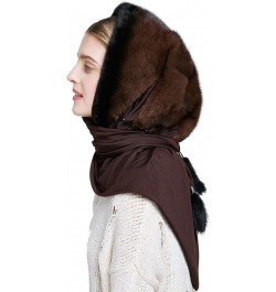 Real Mink Fur Hood-Scarf Hat for Women Scarf Cap Fashion Winter New Color: M37 $87.75 Scarves