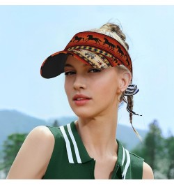 Cute Indian Native American Sport Sun Visor Hats Adjustable Empty Top Baseball Cap Ball Caps for Women and Men Native America...