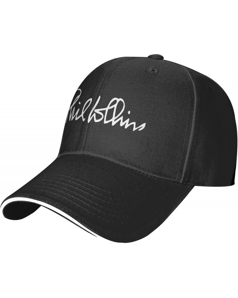 Phil Singer Collins Baseball Cap Trucker Hats Breathable Snapback Cap Men Women Hat Adjustable Dad Golf Hat Black $13.79 Base...