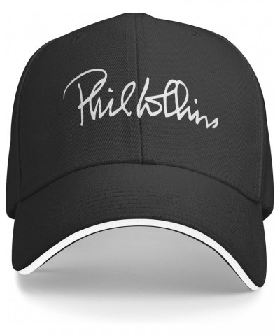 Phil Singer Collins Baseball Cap Trucker Hats Breathable Snapback Cap Men Women Hat Adjustable Dad Golf Hat Black $13.79 Base...