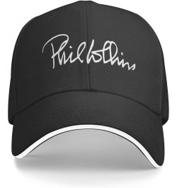 Phil Singer Collins Baseball Cap Trucker Hats Breathable Snapback Cap Men Women Hat Adjustable Dad Golf Hat Black $13.79 Base...