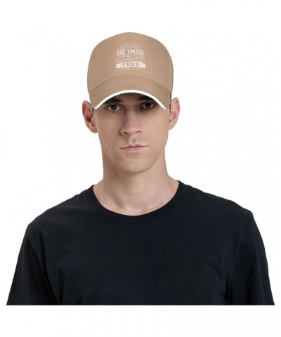 The Truth Will Set You Free John 8-32 Baseball Hat Adjustable Original Dad Hat for Men Women,Black Natural $11.26 Baseball Caps