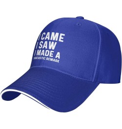 I Came I Saws I Made A Sarcastic Remark Cap Women Dad Hat Graphic Cap Blue $9.90 Baseball Caps