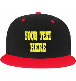 Custom Hats,Custom Picture Caps Your Design Here,Custom Hat Design Your Own Classic Mens Womens Trucker Hats Red $8.38 Baseba...