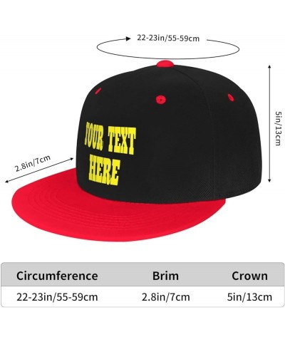 Custom Hats,Custom Picture Caps Your Design Here,Custom Hat Design Your Own Classic Mens Womens Trucker Hats Red $8.38 Baseba...