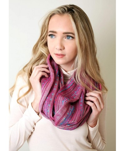 (15 Colors) Shimmer Sparkle Infinity Scarf, Women's Festival Bliss Lightweight Fashion Shawl Fairytale Pink $10.54 Scarves