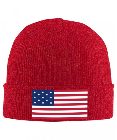 Hopkinson Flag Beanie Hat Skull Knit Warm Cap Women Men Soft Stretch for Winter7 Red $12.94 Skullies & Beanies