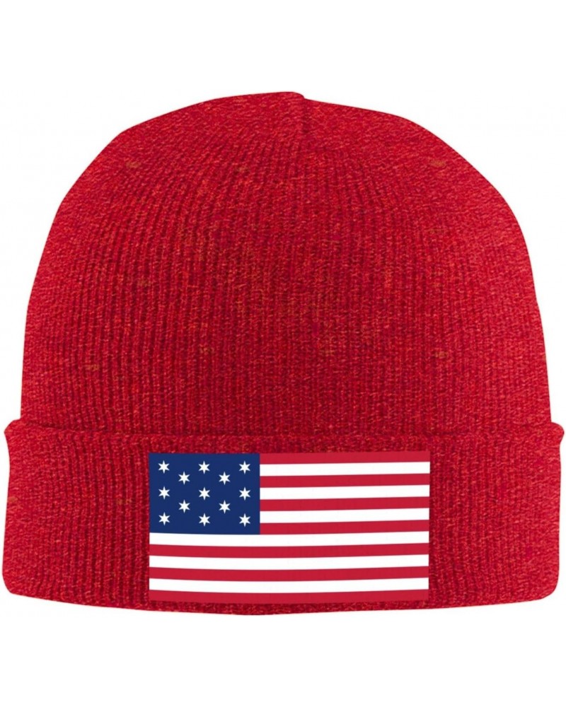 Hopkinson Flag Beanie Hat Skull Knit Warm Cap Women Men Soft Stretch for Winter7 Red $12.94 Skullies & Beanies