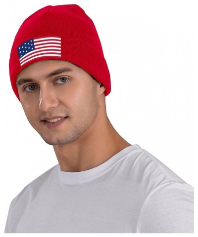 Hopkinson Flag Beanie Hat Skull Knit Warm Cap Women Men Soft Stretch for Winter7 Red $12.94 Skullies & Beanies