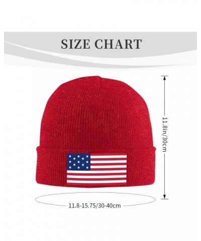 Hopkinson Flag Beanie Hat Skull Knit Warm Cap Women Men Soft Stretch for Winter7 Red $12.94 Skullies & Beanies