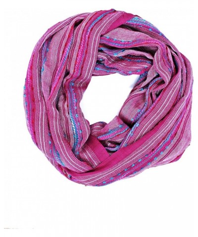 (15 Colors) Shimmer Sparkle Infinity Scarf, Women's Festival Bliss Lightweight Fashion Shawl Fairytale Pink $10.54 Scarves