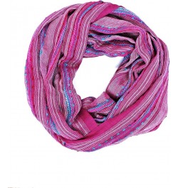 (15 Colors) Shimmer Sparkle Infinity Scarf, Women's Festival Bliss Lightweight Fashion Shawl Fairytale Pink $10.54 Scarves