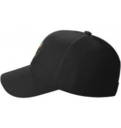 Vintage Sunflower Jamaica Flag Classic Duckbill Caps for Stylish Sun Protection Black $14.86 Baseball Caps