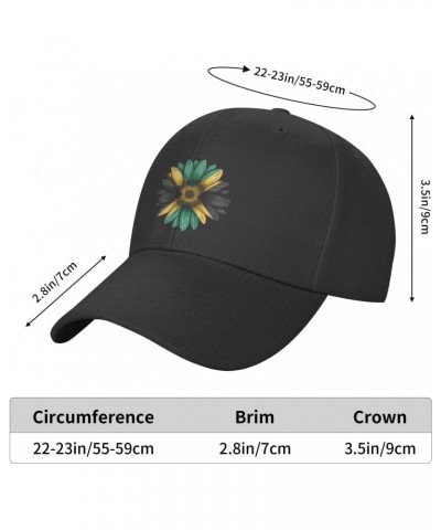 Vintage Sunflower Jamaica Flag Classic Duckbill Caps for Stylish Sun Protection Black $14.86 Baseball Caps