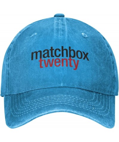 Matchbox Bnad Twenty Hat Cap Washed Denim Baseball Cap Truck Cap Adjustable Peaked Cap for Men Women Black Blue $8.89 Basebal...