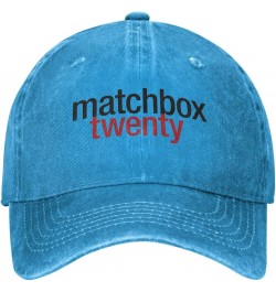 Matchbox Bnad Twenty Hat Cap Washed Denim Baseball Cap Truck Cap Adjustable Peaked Cap for Men Women Black Blue $8.89 Basebal...