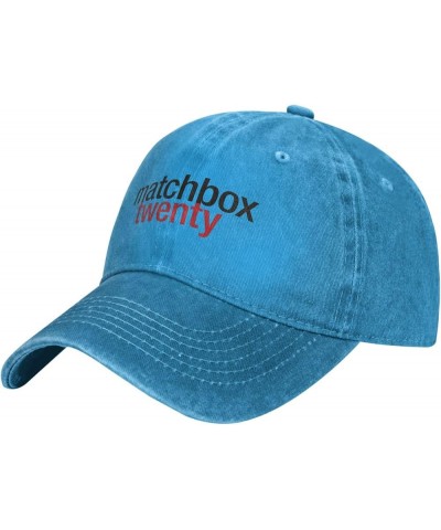 Matchbox Bnad Twenty Hat Cap Washed Denim Baseball Cap Truck Cap Adjustable Peaked Cap for Men Women Black Blue $8.89 Basebal...