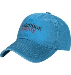 Matchbox Bnad Twenty Hat Cap Washed Denim Baseball Cap Truck Cap Adjustable Peaked Cap for Men Women Black Blue $8.89 Basebal...