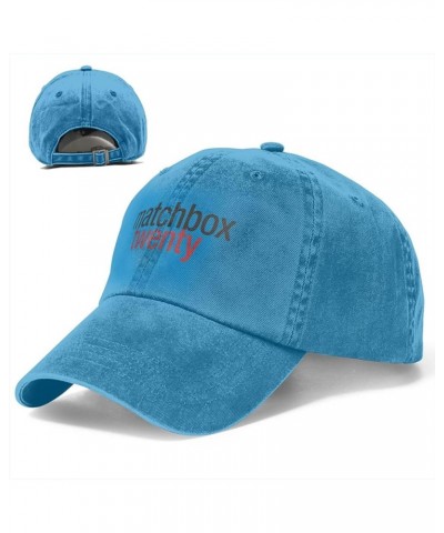 Matchbox Bnad Twenty Hat Cap Washed Denim Baseball Cap Truck Cap Adjustable Peaked Cap for Men Women Black Blue $8.89 Basebal...