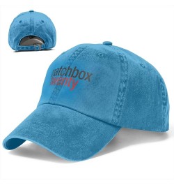 Matchbox Bnad Twenty Hat Cap Washed Denim Baseball Cap Truck Cap Adjustable Peaked Cap for Men Women Black Blue $8.89 Basebal...