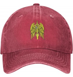 Sword and Snake Baseball Cap for Men Women Hats Adjustable Vintage Cowboy Hat Dad Hats Red $9.34 Cowboy Hats