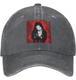 The Sisters of Mercy Hat Cap Distressed Denim Vintage Washed Trucker Hat Men Women Classic Adjustable Black Deep Heather $9.6...