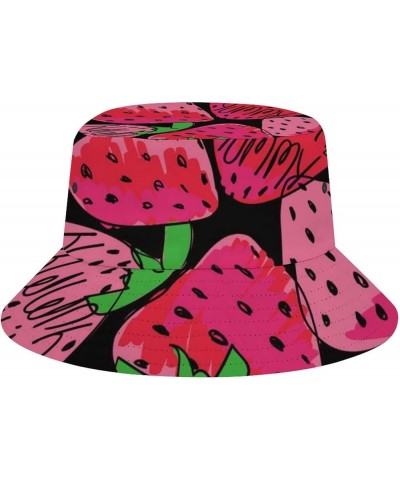 Tropical Palm Leaf Bucket Hat for Men UV Protection Neon Color Fisherman Sun Hat Full Print Beach Travel Summer Cap Colorful ...