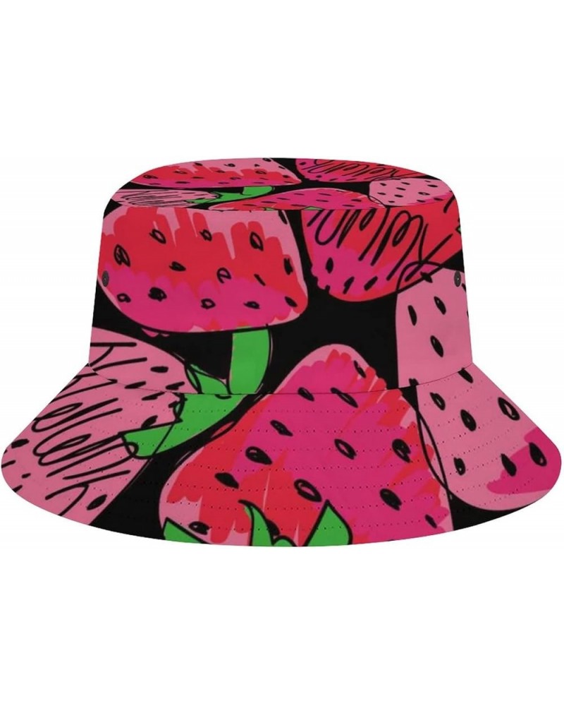 Tropical Palm Leaf Bucket Hat for Men UV Protection Neon Color Fisherman Sun Hat Full Print Beach Travel Summer Cap Colorful ...