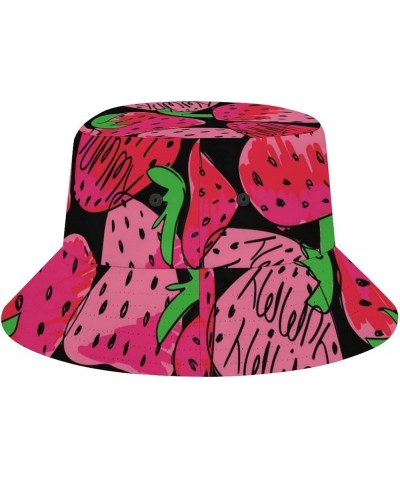 Tropical Palm Leaf Bucket Hat for Men UV Protection Neon Color Fisherman Sun Hat Full Print Beach Travel Summer Cap Colorful ...