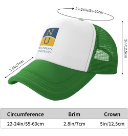 Neumann University Trucker Hats for Both Men and Women - Mesh Baseball Snapback Hats Green $13.89 Baseball Caps