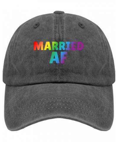 Married AF Marriage Equality LGBT Lesbian Sun Hat Gardening Hat Pigment Black Hats for Women Fashionable Gifts for $9.89 Sun ...