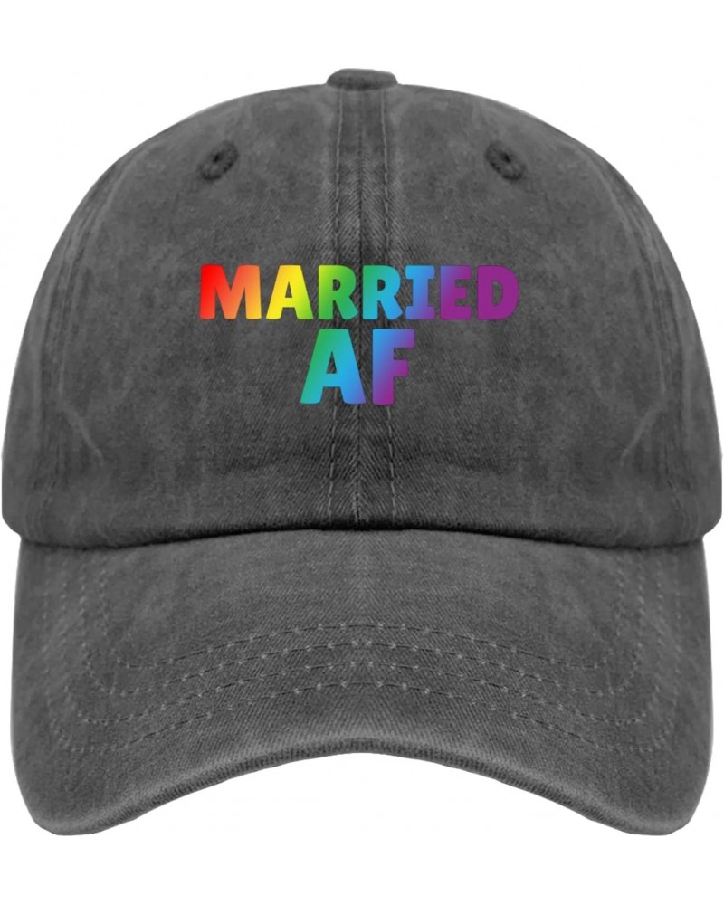 Married AF Marriage Equality LGBT Lesbian Sun Hat Gardening Hat Pigment Black Hats for Women Fashionable Gifts for $9.89 Sun ...