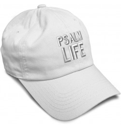 Soft Baseball Cap Psalm Life Cotton Dad Hats for Men & Women White $12.60 Baseball Caps