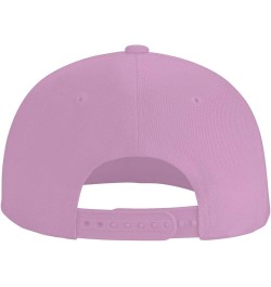 Hats for Men Women Adjustable Flat Brim Bill Baseball Cap Trendy Hip Hop Trucker Hat Black Pink $13.03 Baseball Caps