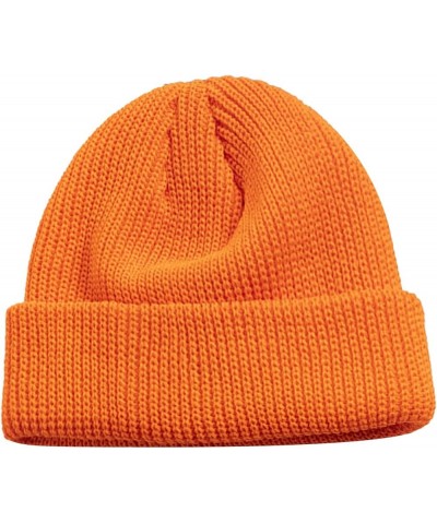 Knit Beanie Hat for Women, Women's Warm Chunky Cable Knit Hats Stretch Thick Cute Knitted Cap for Cold Weather B01-orange $11...