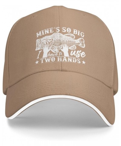 Mine's Big Use Two Hand Fishing Hat for Women Dad Hat Fashionable Hats Natural $10.69 Baseball Caps