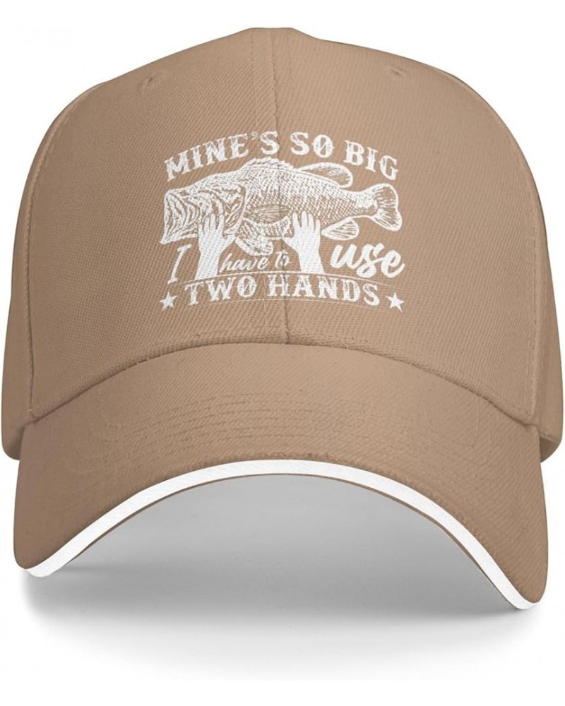 Mine's Big Use Two Hand Fishing Hat for Women Dad Hat Fashionable Hats Natural $10.69 Baseball Caps