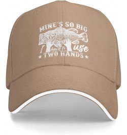 Mine's Big Use Two Hand Fishing Hat for Women Dad Hat Fashionable Hats Natural $10.69 Baseball Caps