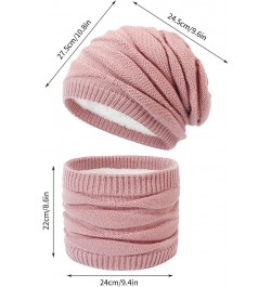 2Pcs Winter Knitted Ski Mask Balaclava Ski Mask Plain Outdoor Scarf Y2K Beanie Warm Caps Balaclava Mask Cover for Men B04-gra...