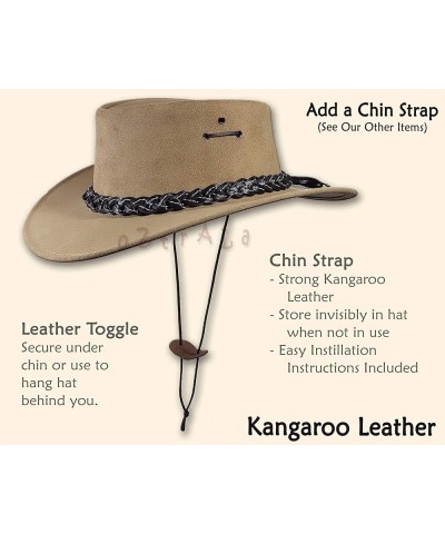 Outback Fedora Australian Wool Felt HAT HW02 Mens Women Kids Leather Band Cowboy Western US Sand $12.77 Cowboy Hats